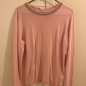 ELLE light pink embellished Sweater